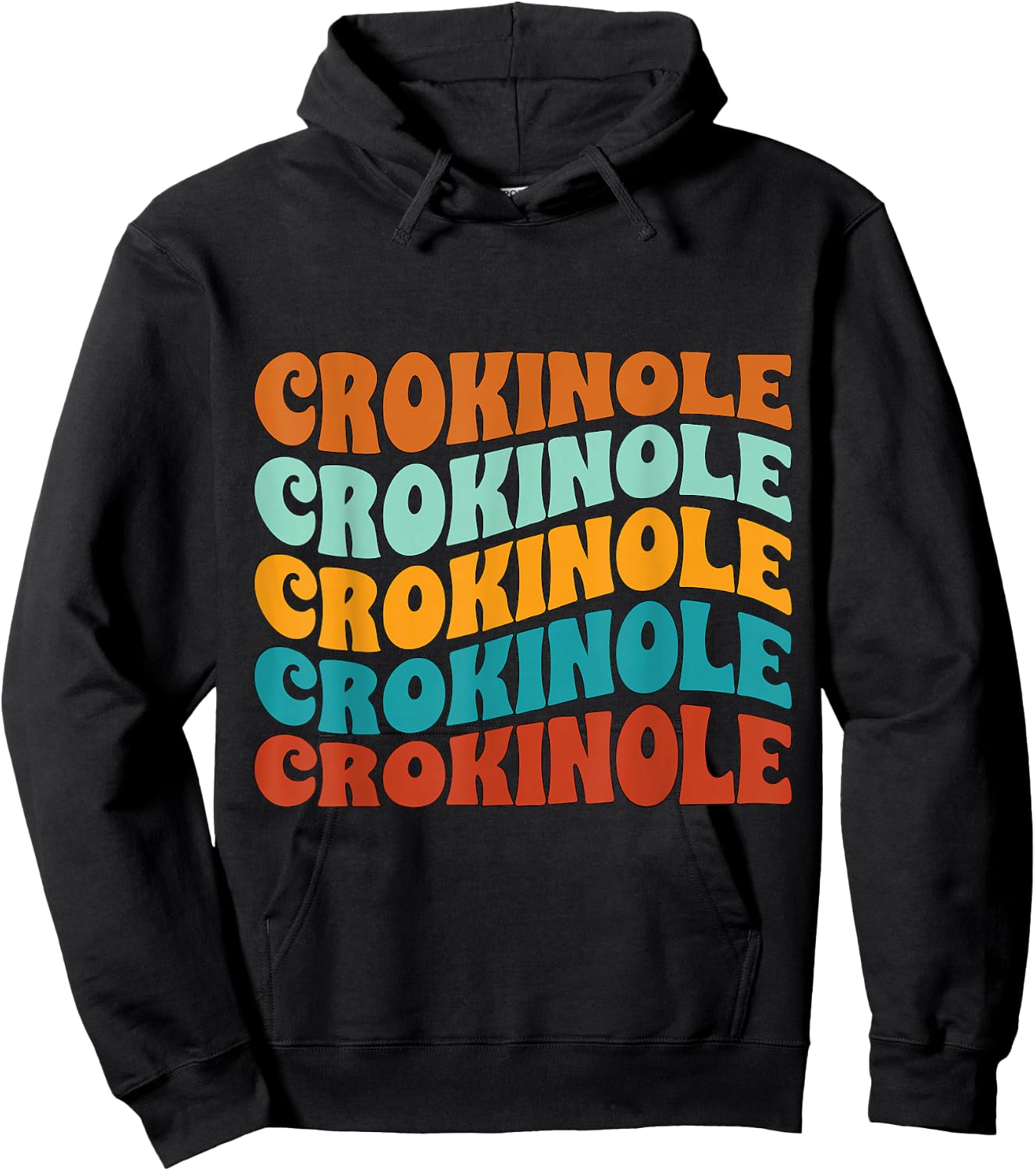 Retro Crokinole Lover Board Game Hoodie - Hoodie | Black