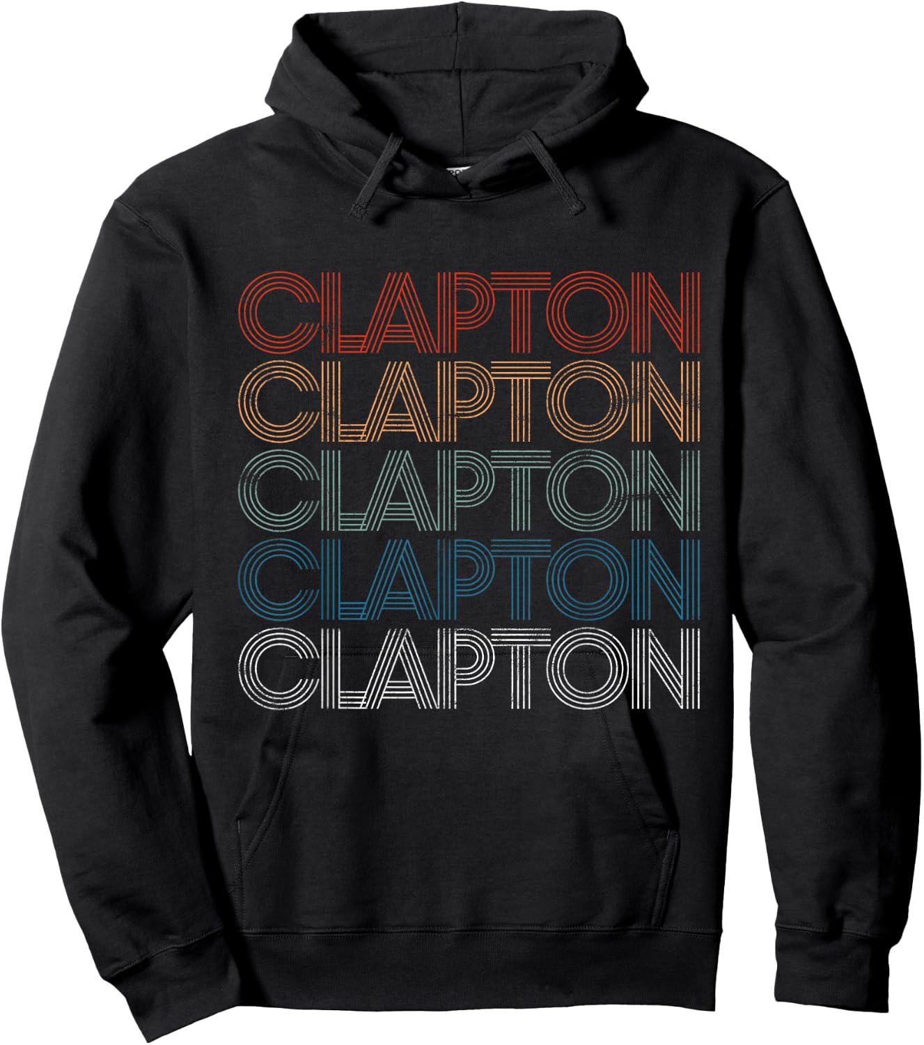 Clapton Retro Vintage , black Hoodie - Hoodie | Black