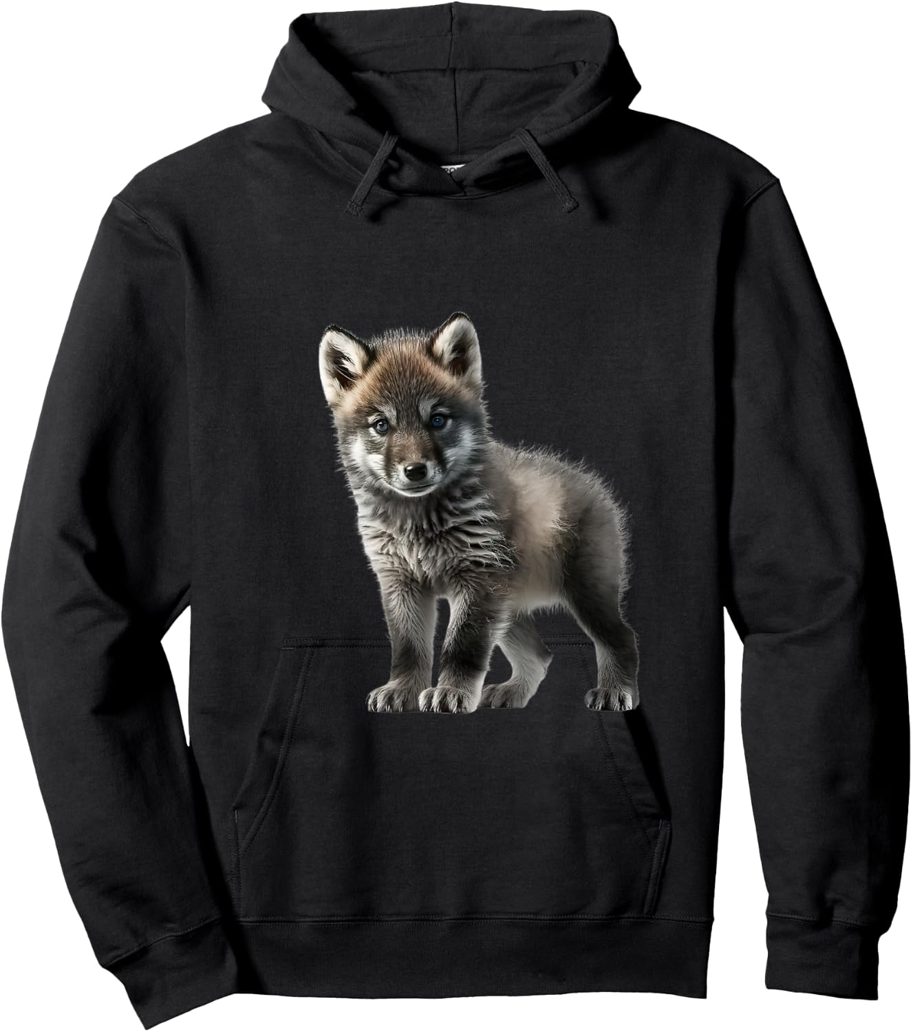 Super süßes Baby Wolf Motiv. Flauschig weich und kuschelig Hoodie - Hoodie | Black