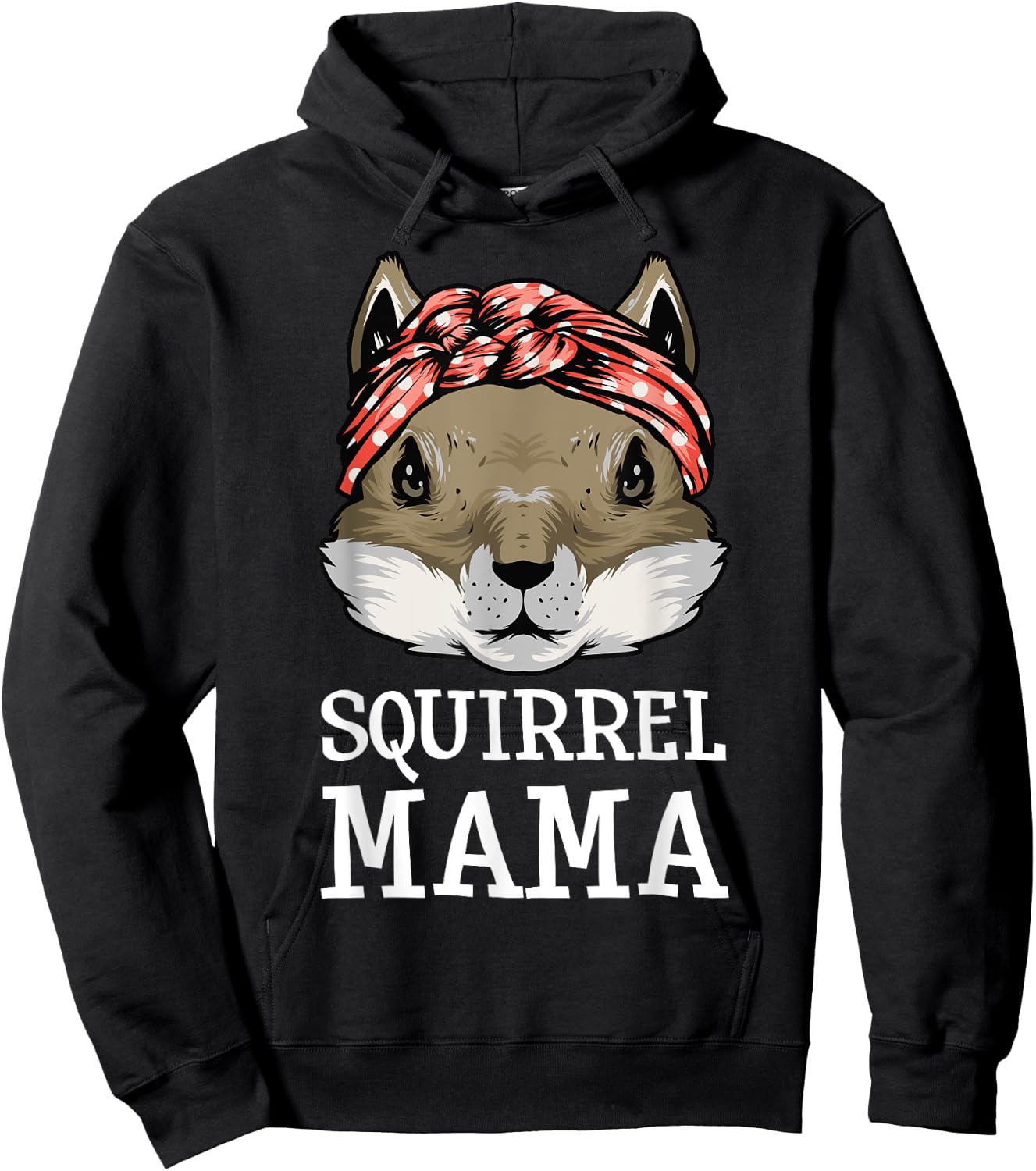 Funny Squirrel Mama Rodents Chipmunks Lover Mom Women Girls Hoodie - Hoodie | Black