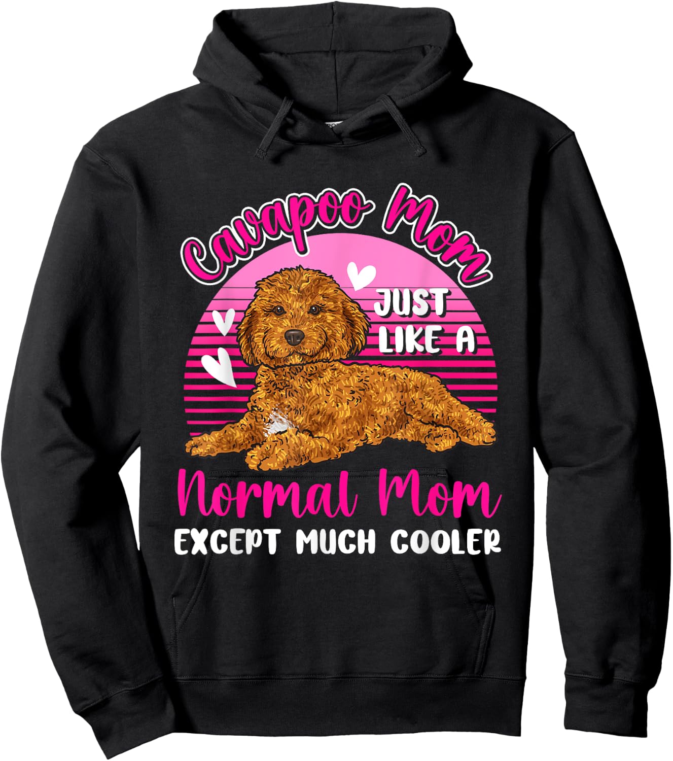 Cavapoo Mom Dog Owner Cavapoo Men Women Hoodie - Hoodie | Black