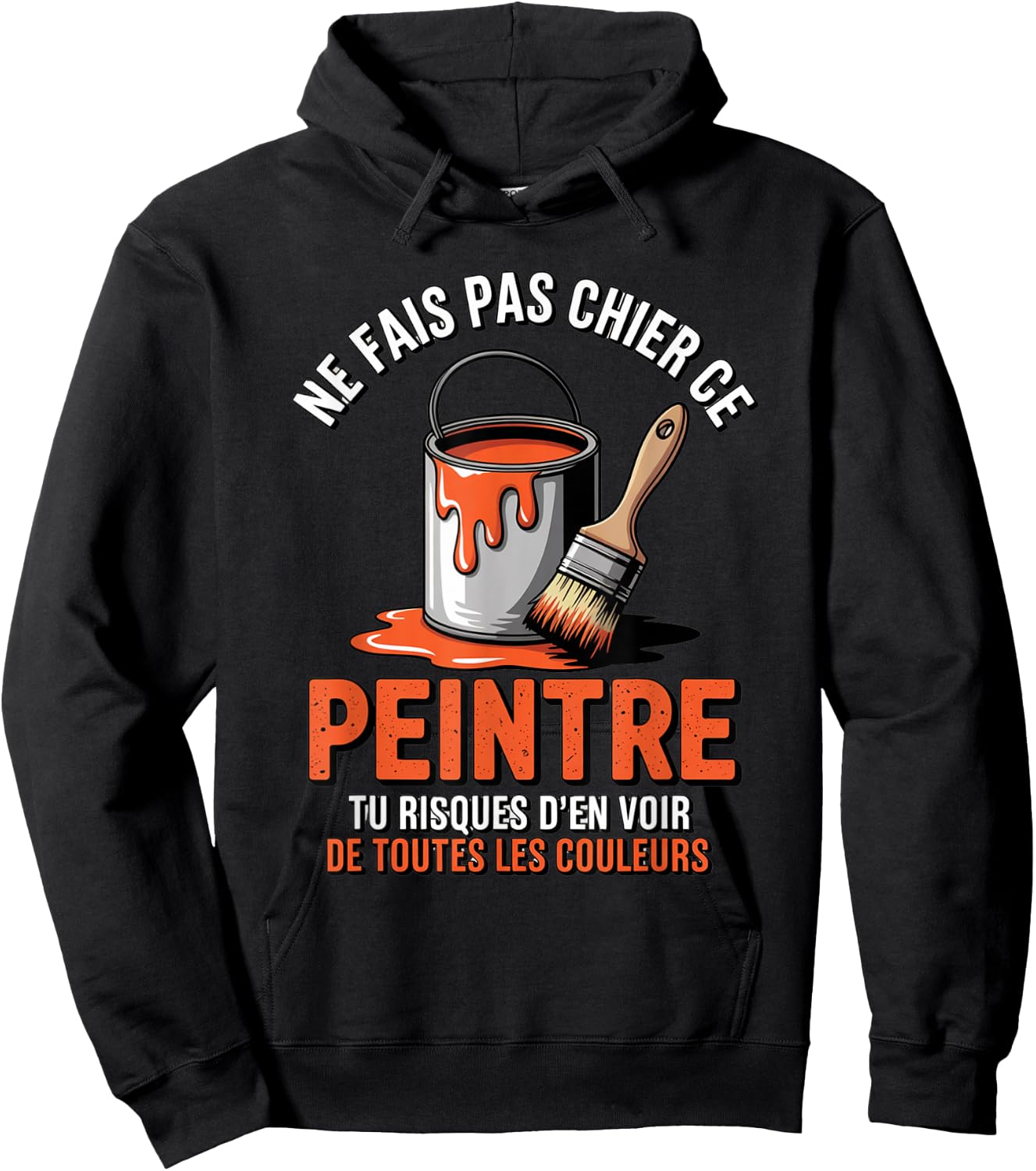 Man Humour Painter | Original Gift for Artisan Hoodie - Hoodie | Black