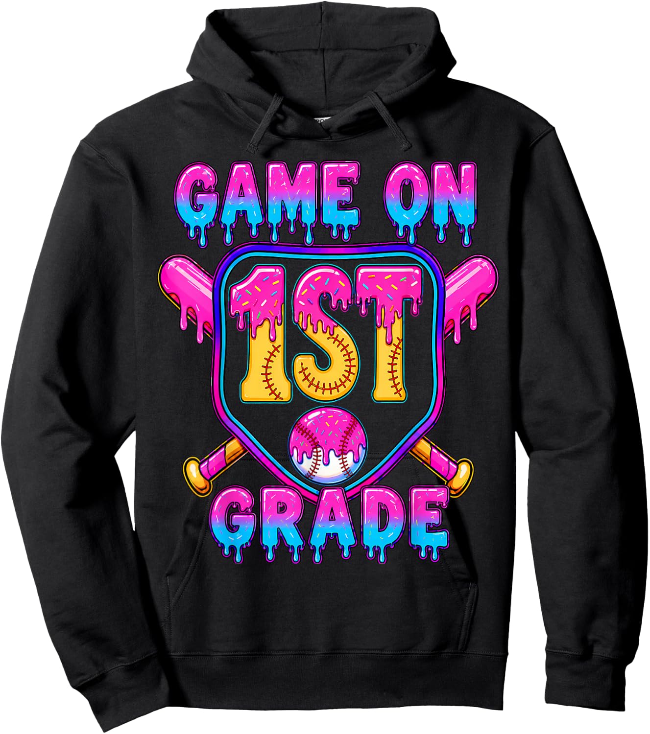 1st Grade for Boys Back to School First Day of First Grade Hoodie - Hoodie | Black