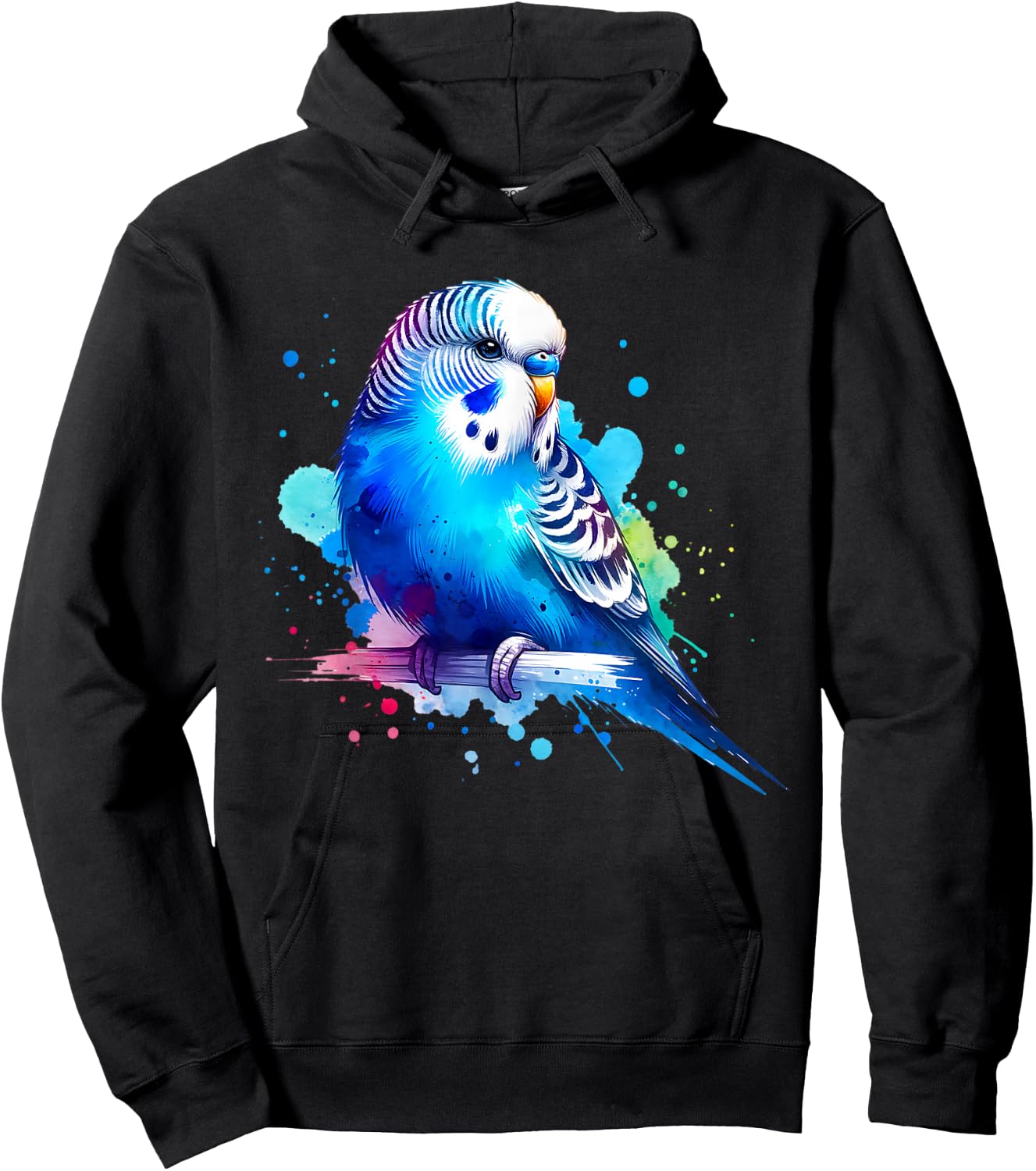 Budgie Budgerigar Budgerigar , black Hoodie - Hoodie | Black