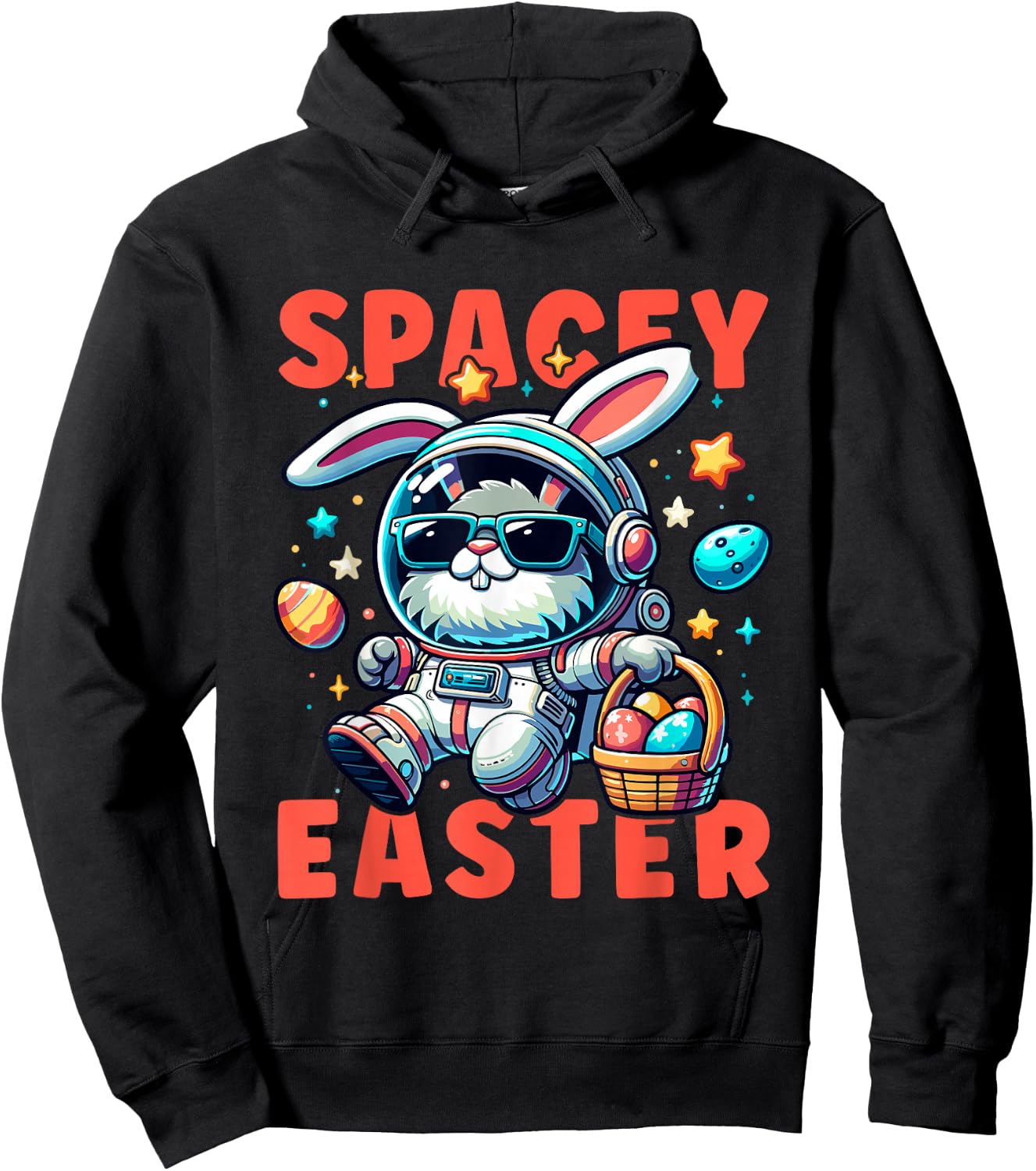 Astronaut Osterhase Jungen Mädchen Osternest Frohe Ostern Hoodie - Hoodie | Black