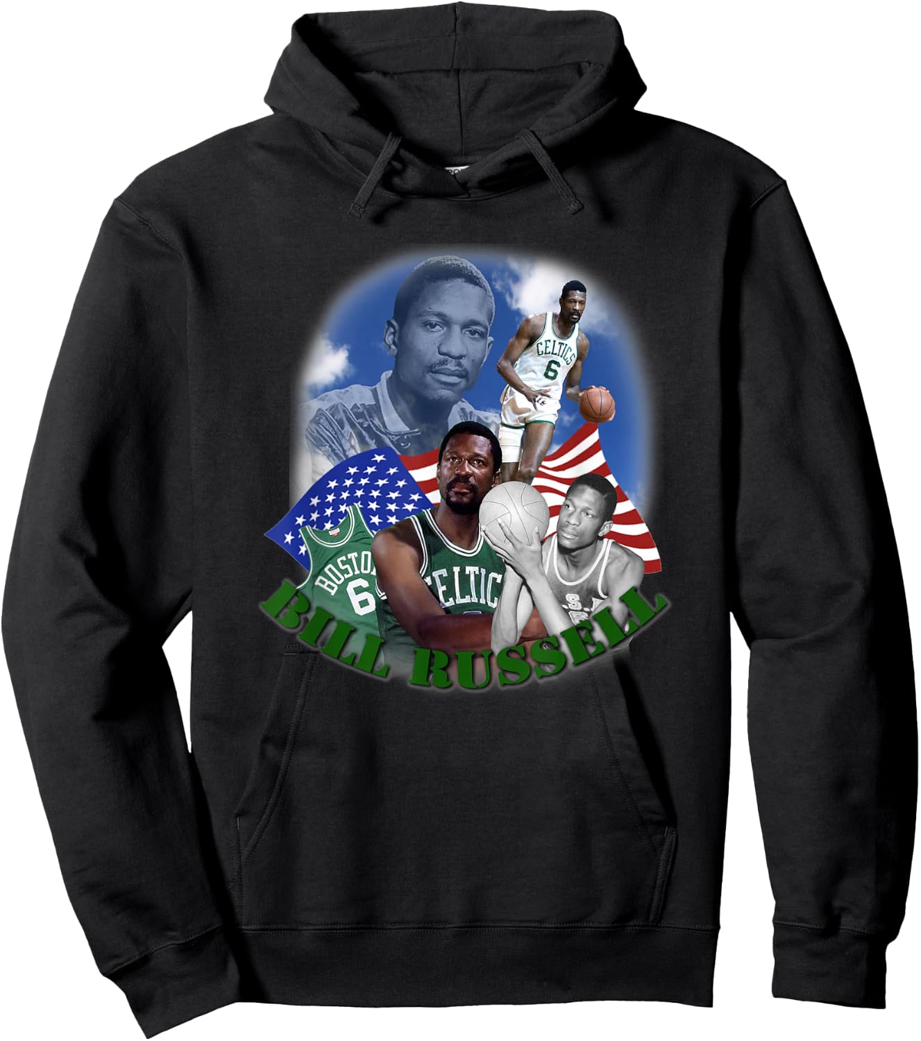 Bill Russell_010 Hoodie - Hoodie | Black