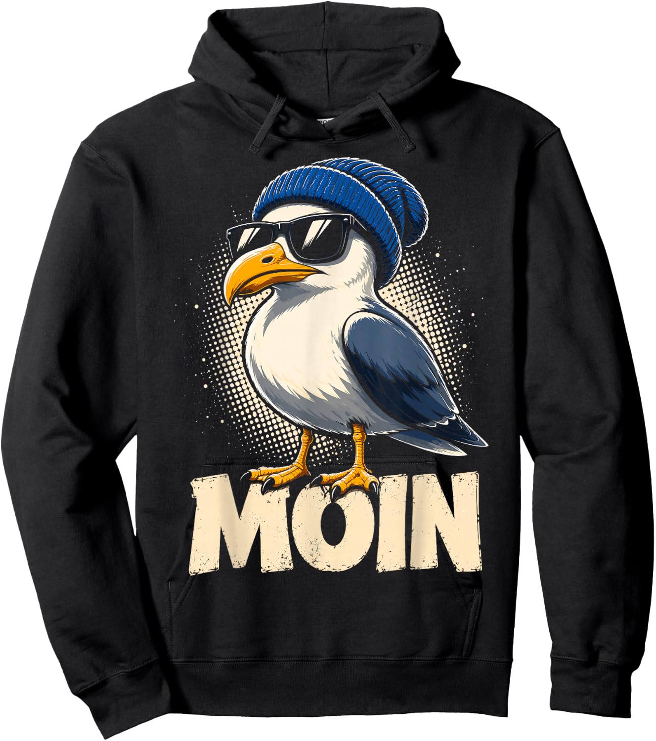 Moin Plattdeutsch Norddeutschland Ostfriesland Ostsee Moin Hoodie - Hoodie | Black