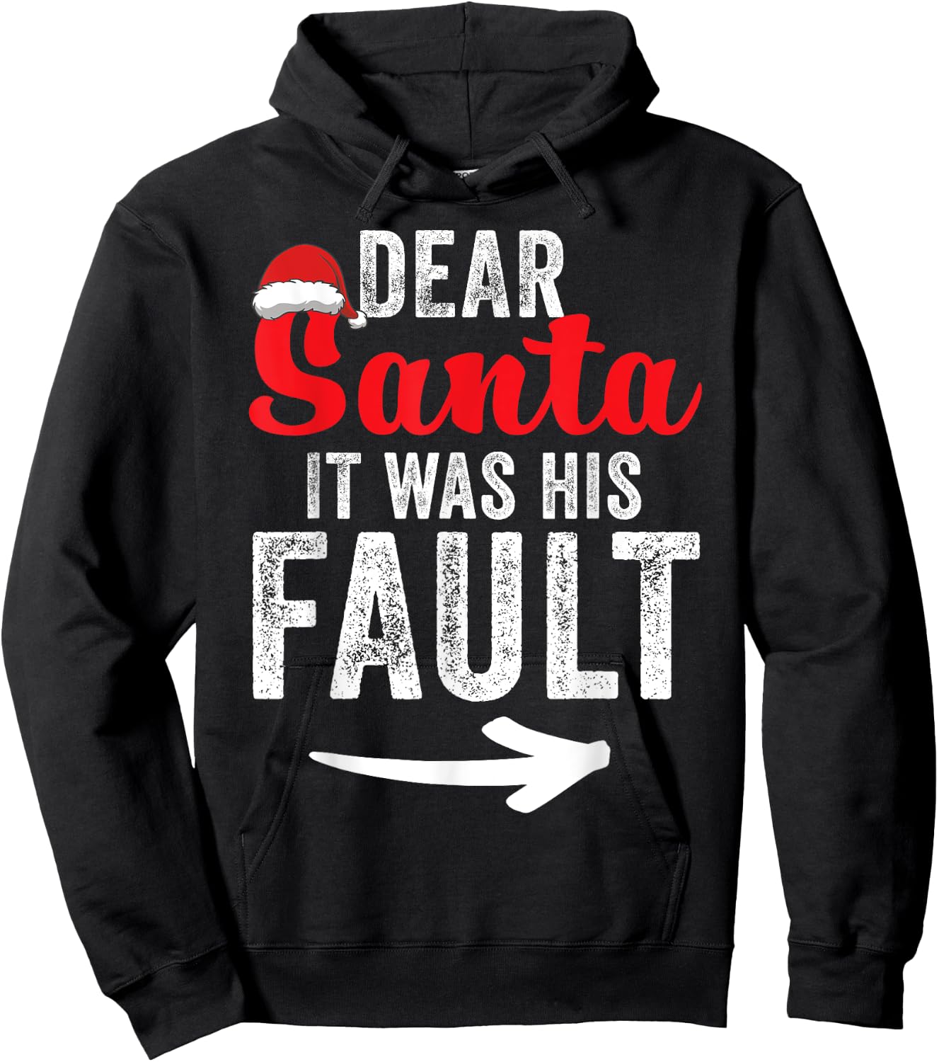 Funny Matching Couples Christmas His and Hers Hoodie - Hoodie | Black