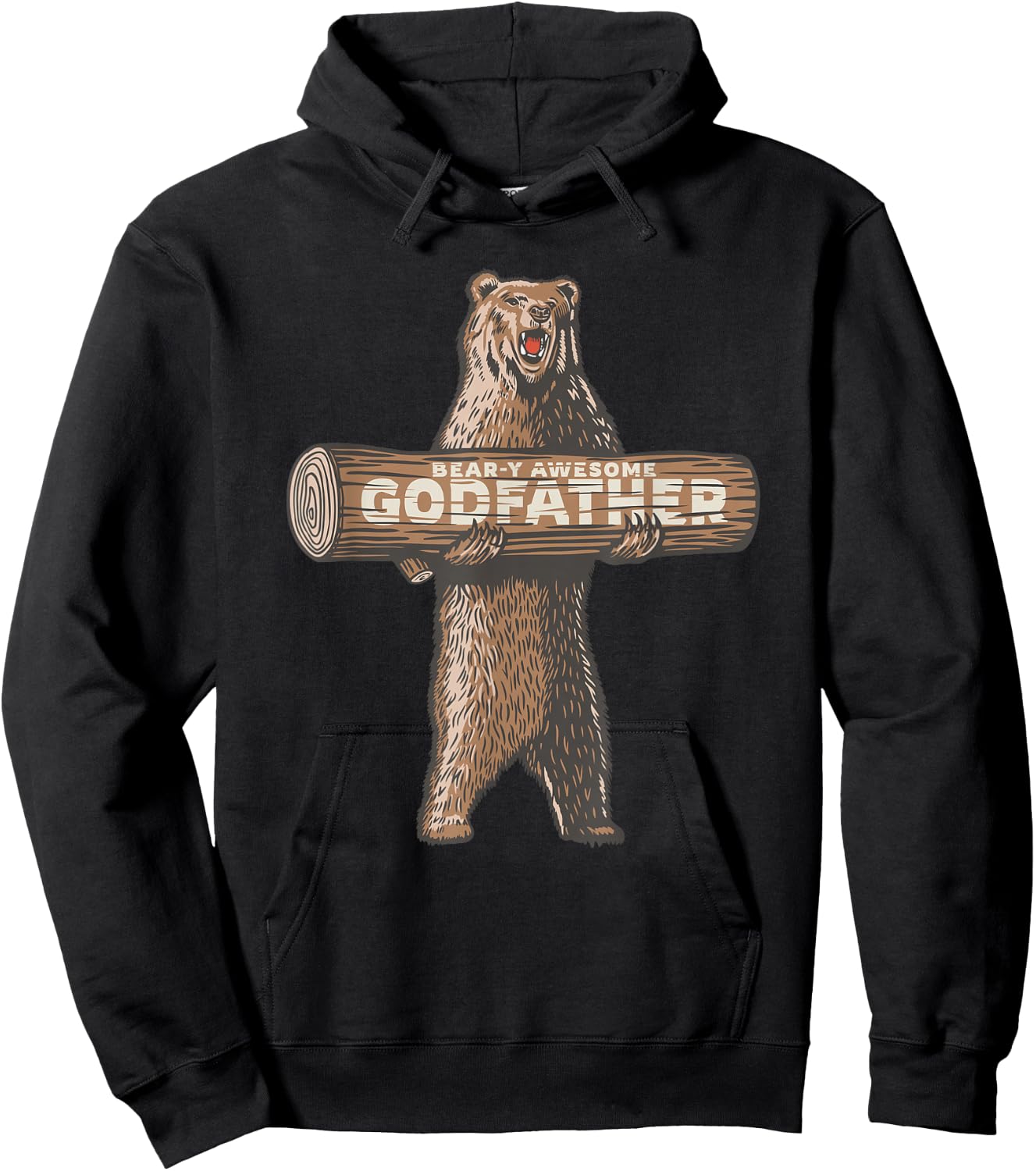 Awesome Godfather Funny Saying Hoodie - Hoodie | Black