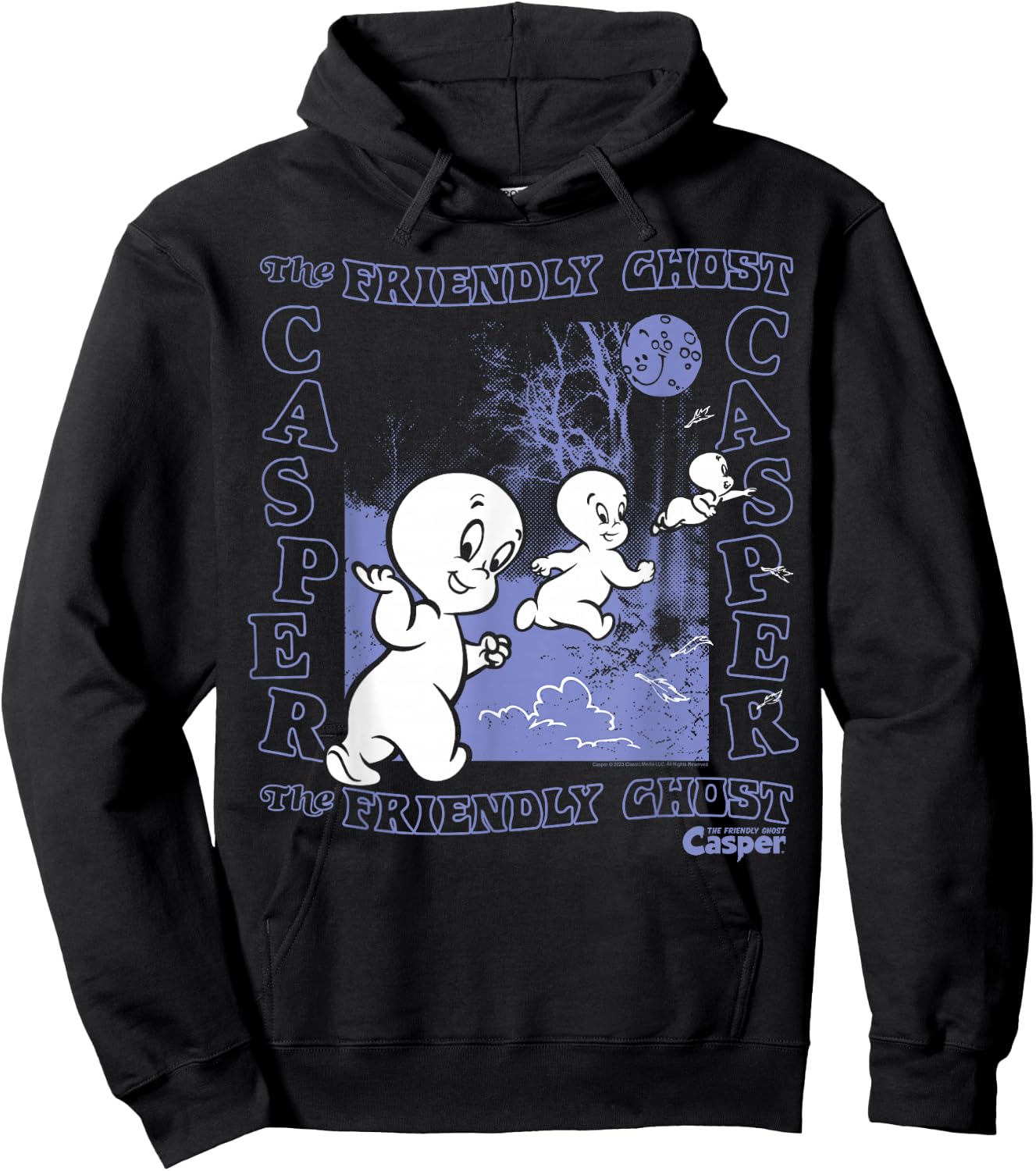 Casper The Friendly Ghost Nighttime Hoodie - Hoodie | Black