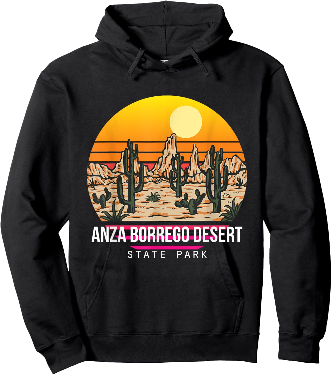 Anza Borrego Desert State Park Cactus Colorado Souvenir Hike Hoodie - Hoodie | Black
