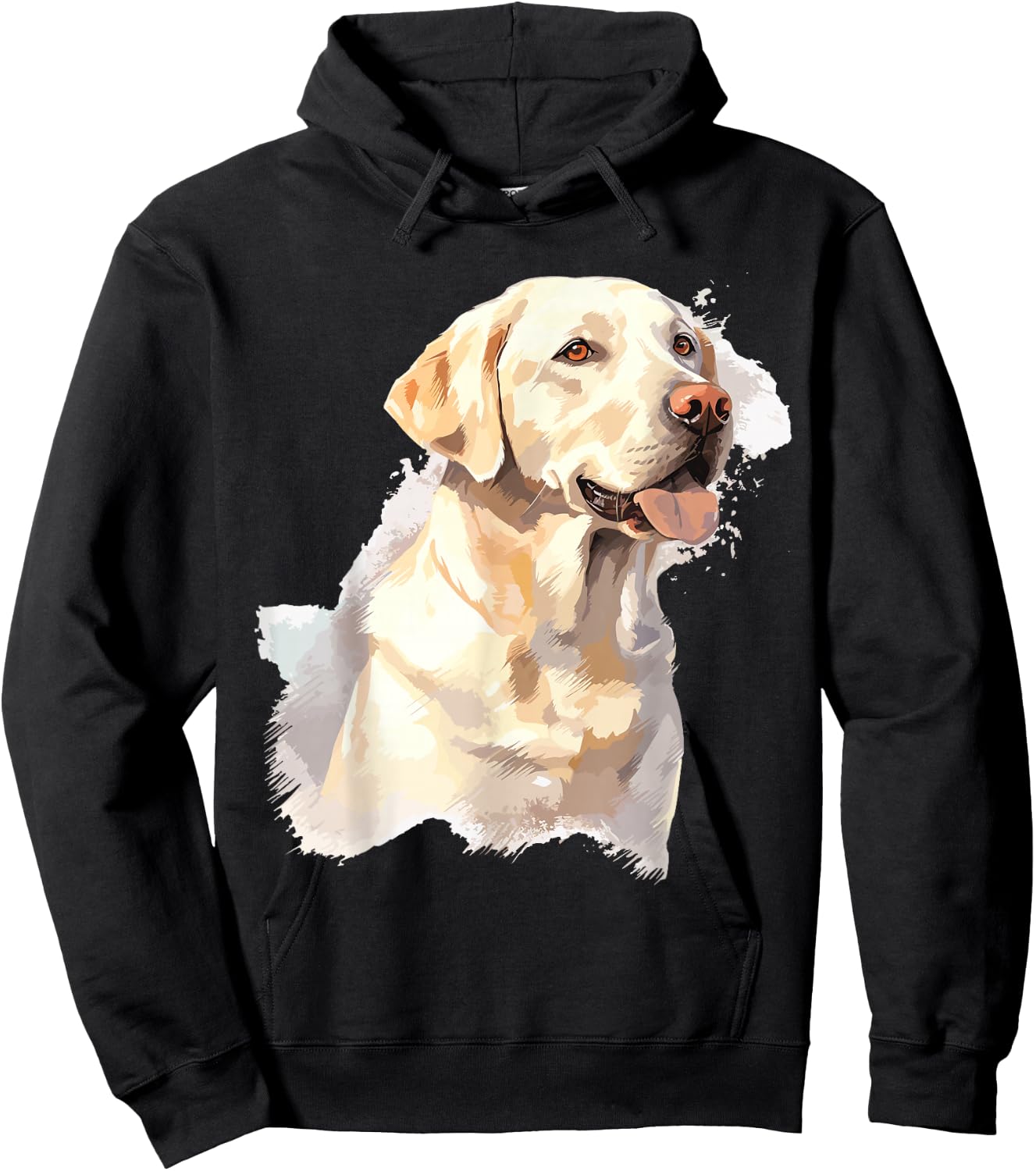 Labrador Watercolor Hoodie - Hoodie | Black