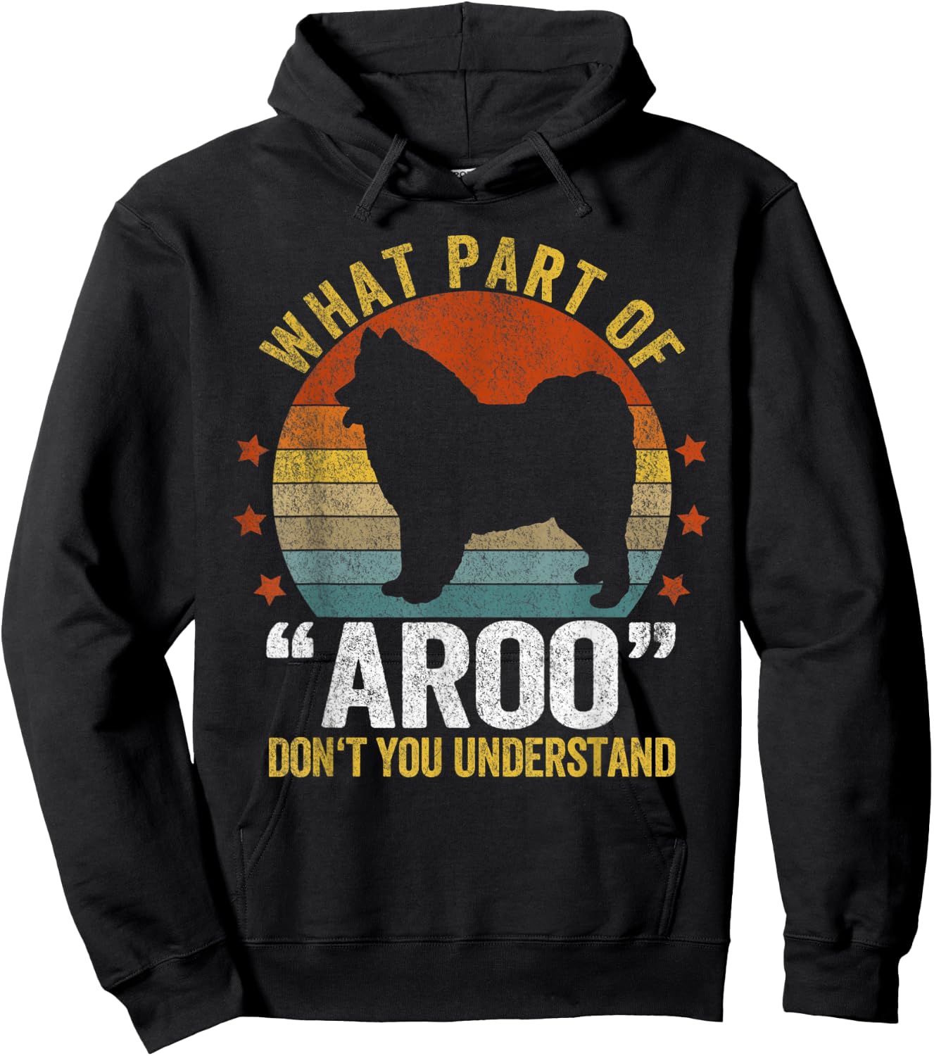 Funny Samoyed Mom Samoyed Dad Retro Vintage Samoyed Dog Hoodie - Hoodie | Black