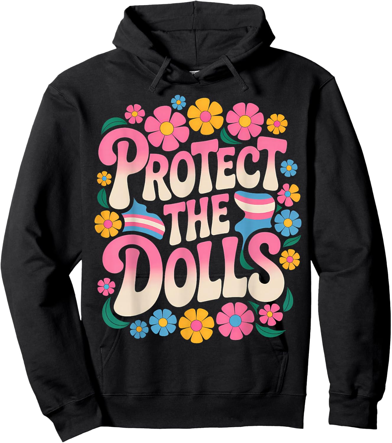 Protect The Dolls Trans Women Transgender , Black, S Hoodie - Hoodie | Black