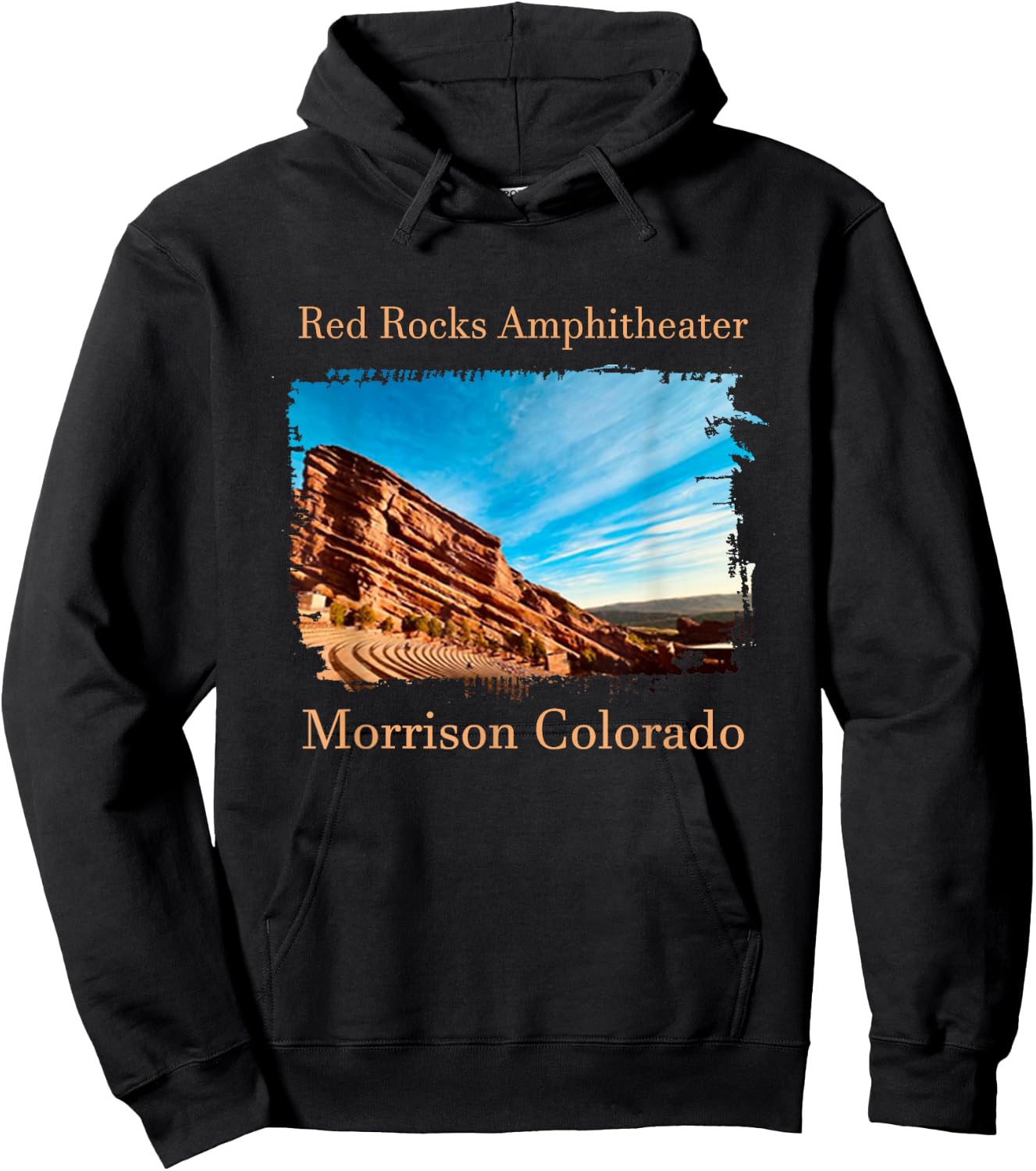 Red Rocks Amphitheatre - Morrison Colorado , Black, S Hoodie - Hoodie | Black