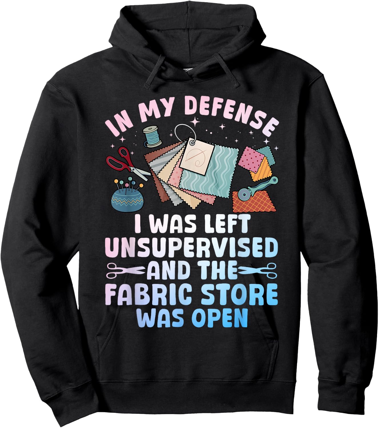 Funny Quilting Design Women Sewing Sew Quilter Sewer Hoodie - Hoodie | Black