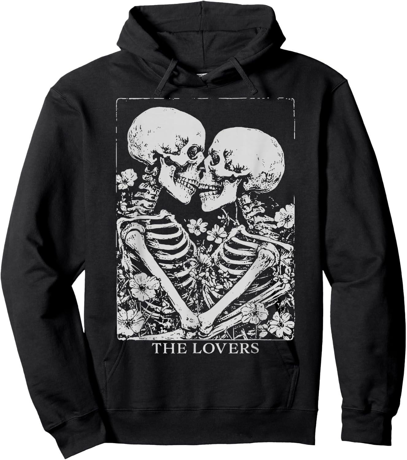 The Lovers Tarot Gothic Occult Pastel Goth Creepy Cute Hoodie - Hoodie | Black