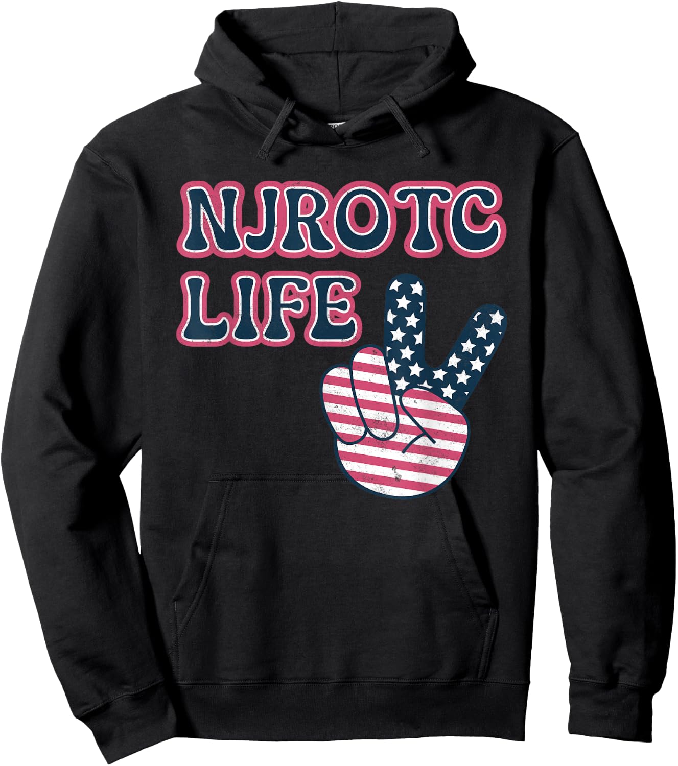 NJROTC Life Patriotic Navy JROTC Cadet US Naval Junior ROTC Hoodie - Hoodie | Black