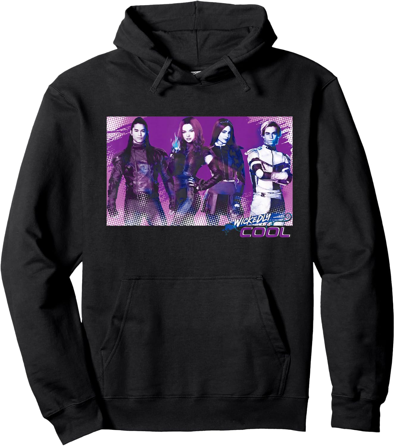 Descendants 3 Carlos Mal Jay Evie Wickedly Cool Hoodie - Hoodie | Black