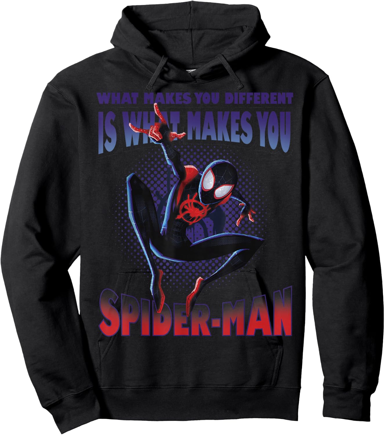 Marvel Spider-Man: Into The Spider-Verse What Makes You Hoodie - Hoodie | Black