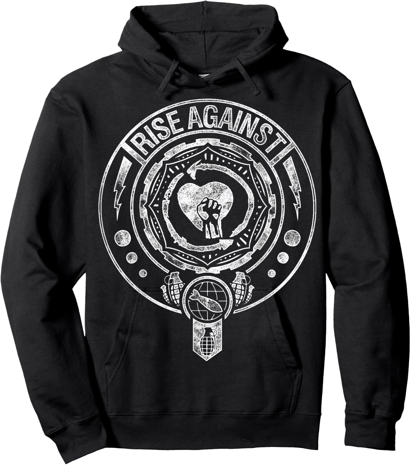 Rise Against - Bombs Away - Official Product, Black, S Hoodie - Hoodie | Black