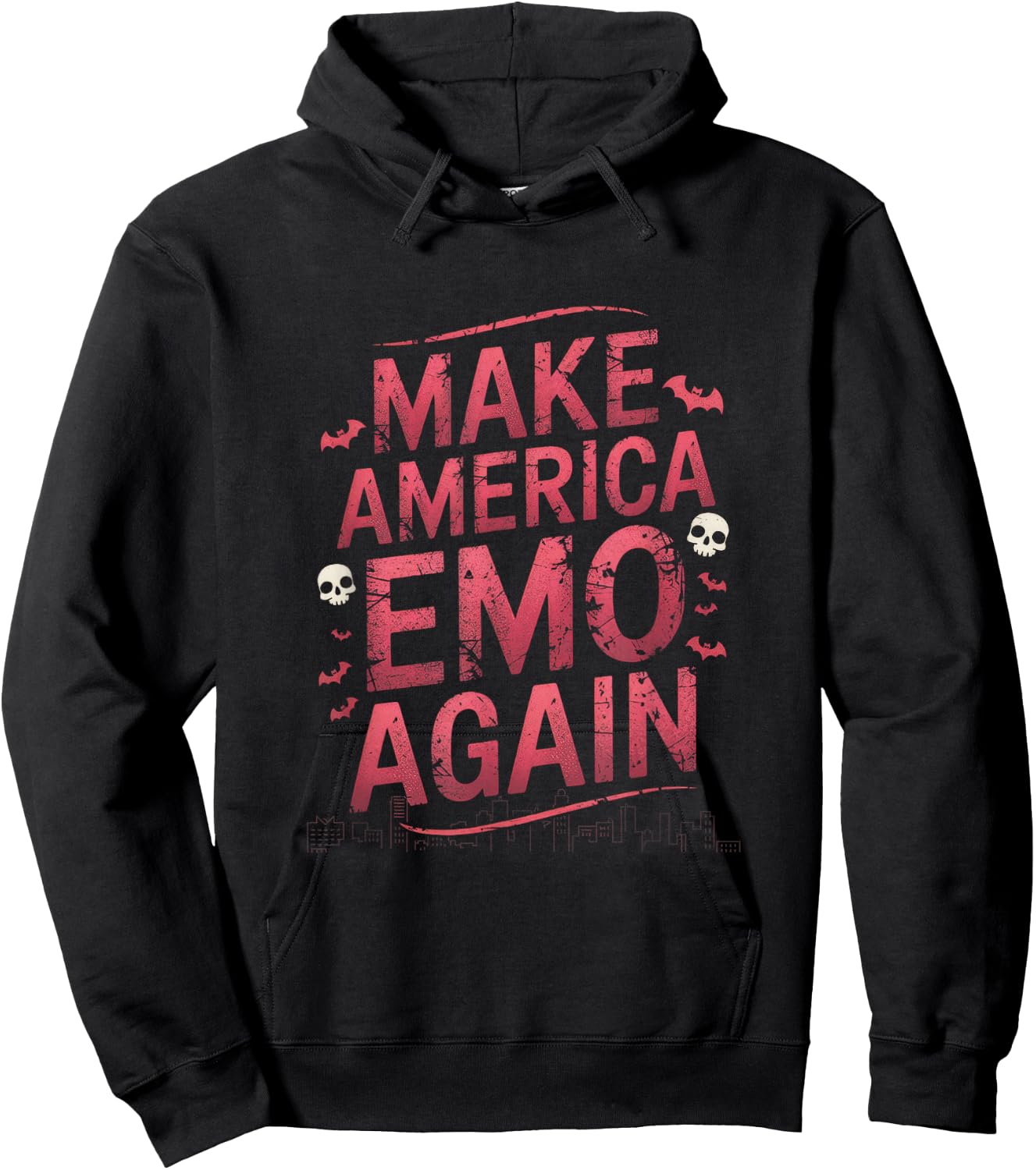 Make America Emo Again - Make America Emo Again Hoodie - Hoodie | Black