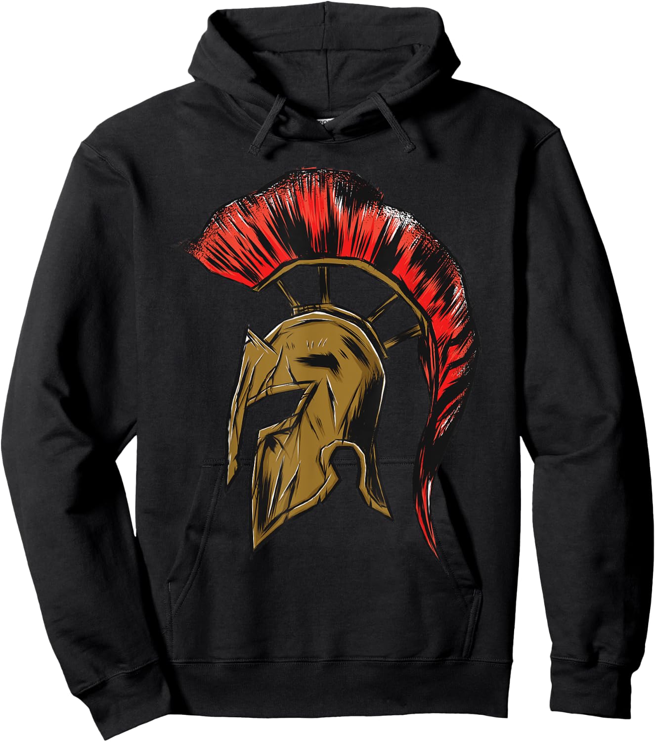 Sparta Shirt Helm Spartanischer Leonidas & Spartacus Sparta Hoodie - Hoodie | Black