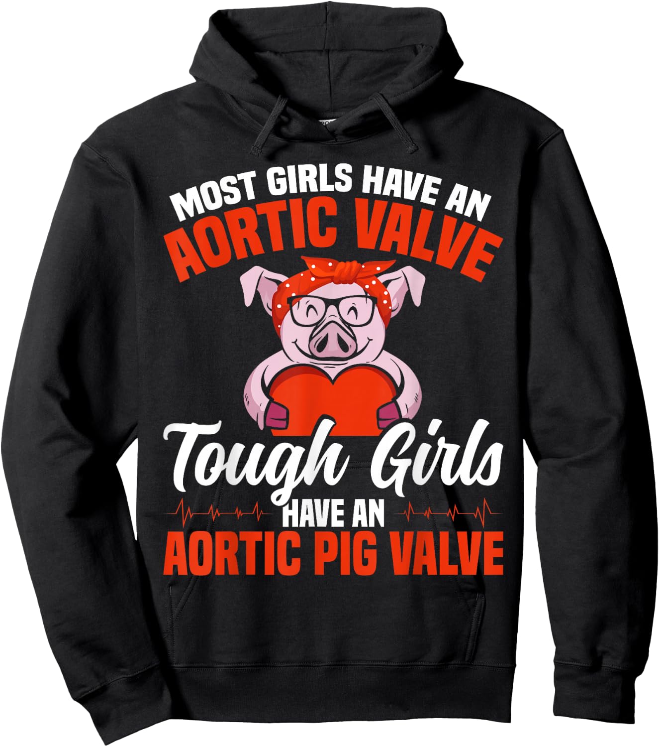 Heart Surgery Warrior Aortic Dissection Aortic Valve Repair Hoodie - Hoodie | Black