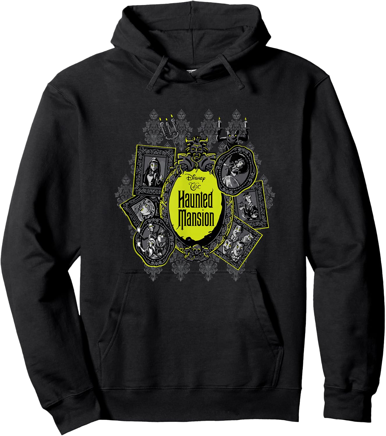 The Haunted Mansion Iconic Character Portraits Mashup Hoodie - Hoodie | Black