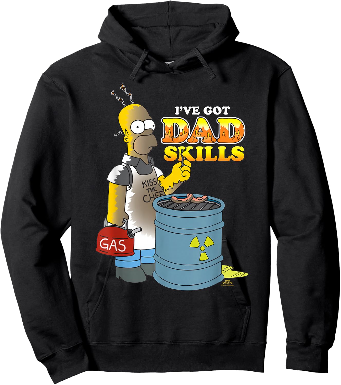 The Simpsons Homer Simpson I've Got Dad Skills Father's Day Hoodie - Hoodie | Black