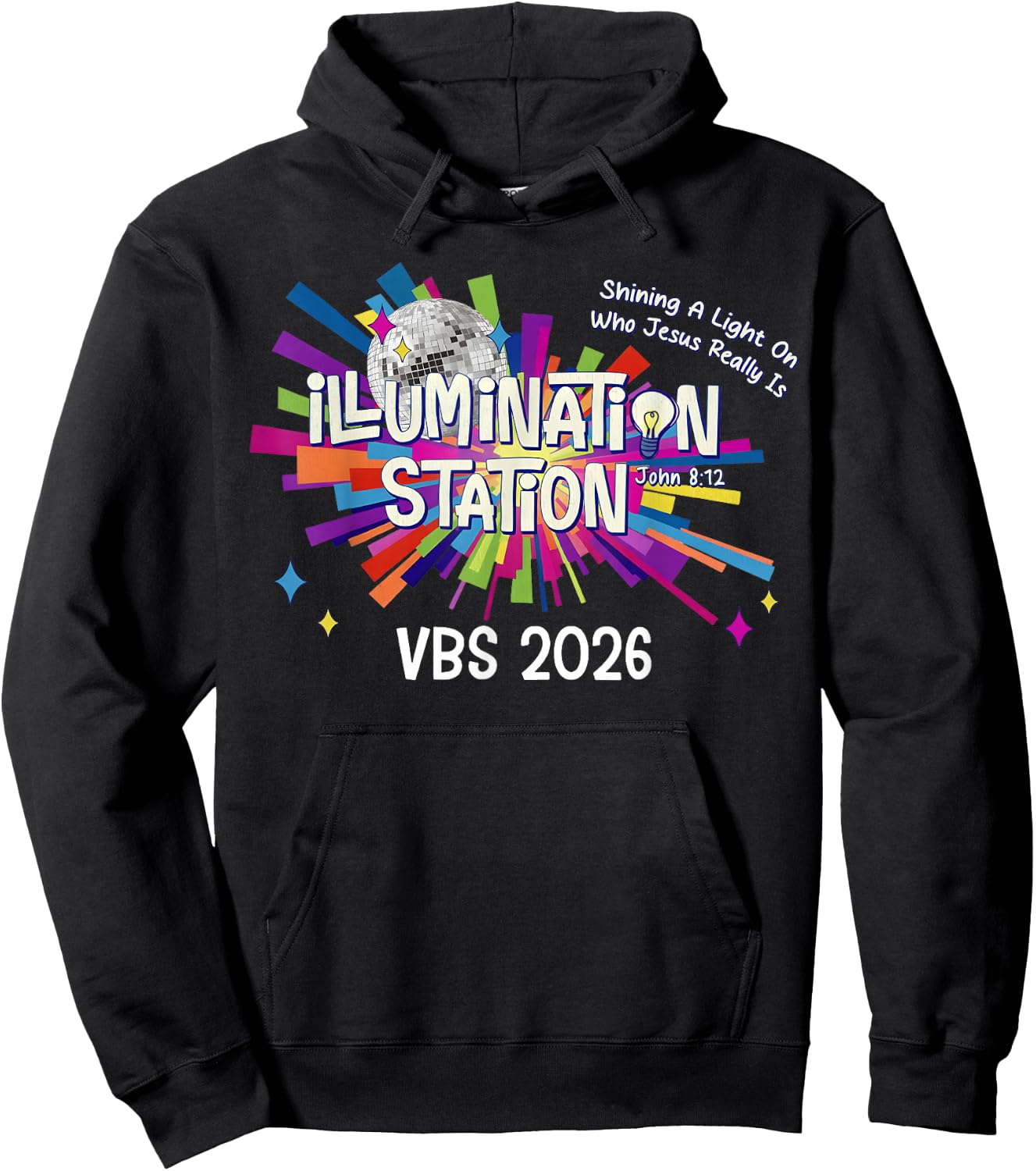 Illumination Station VBS 2026 Bible Jesus Christian Lights Hoodie - Hoodie | Black