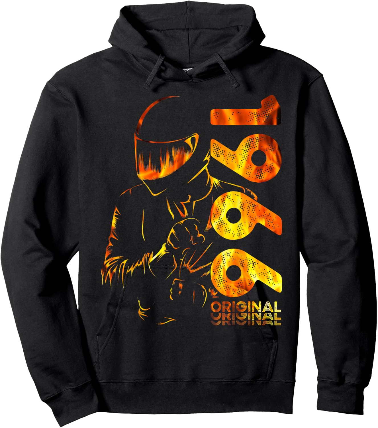 60. Geburtstag Mann Motorrad Motorradfahrer Biker 1966 Hoodie - Hoodie | Black