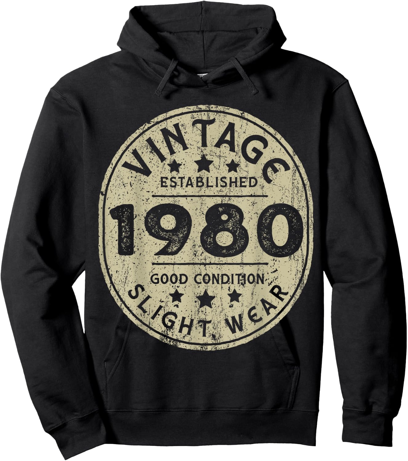 Vintage established 1980 43rd Birthday Party Retro Men Hoodie - Hoodie | Black