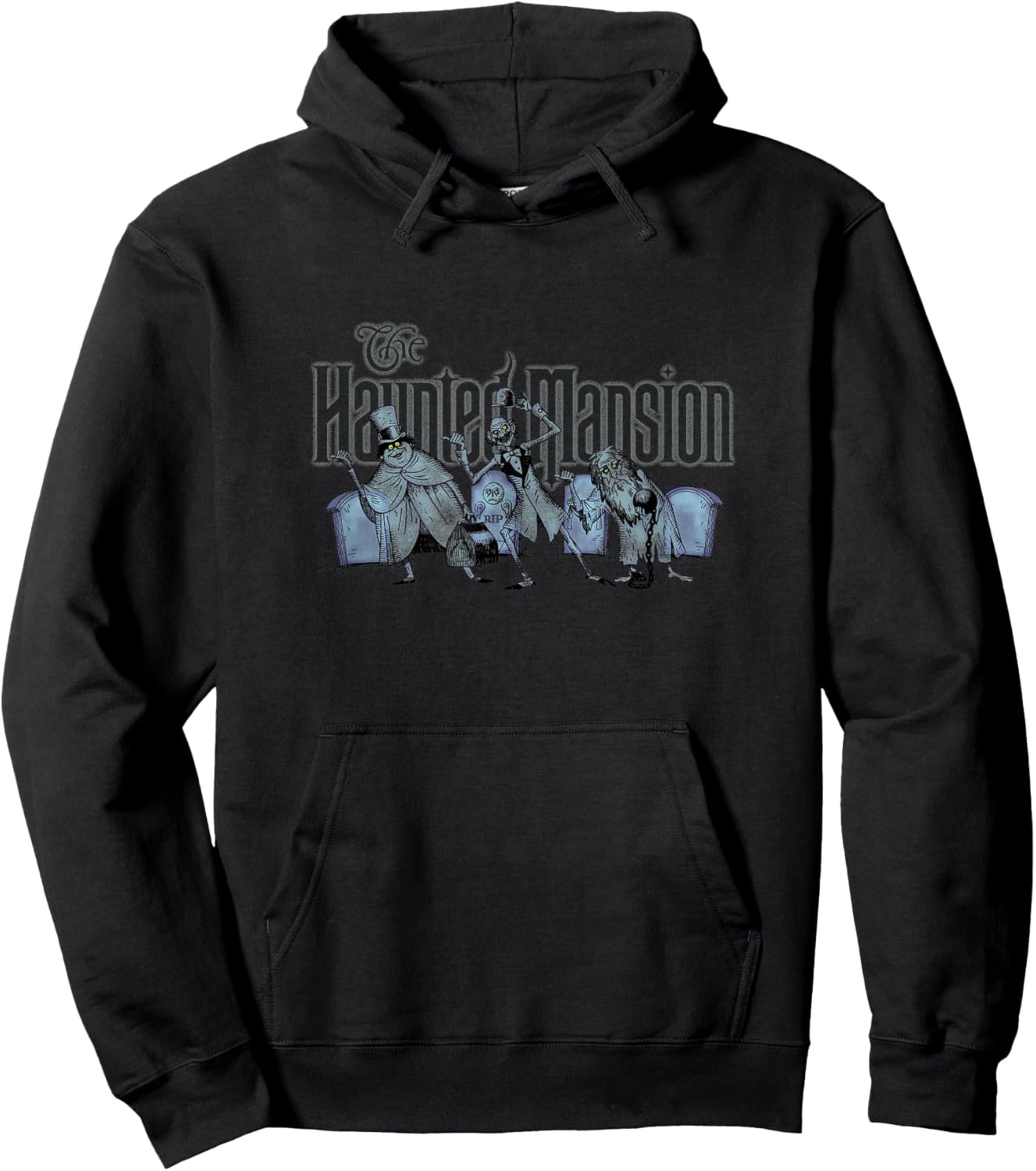 The Haunted Mansion Hitchhiking Ghosts Graveyard Shot Hoodie - Hoodie | Black