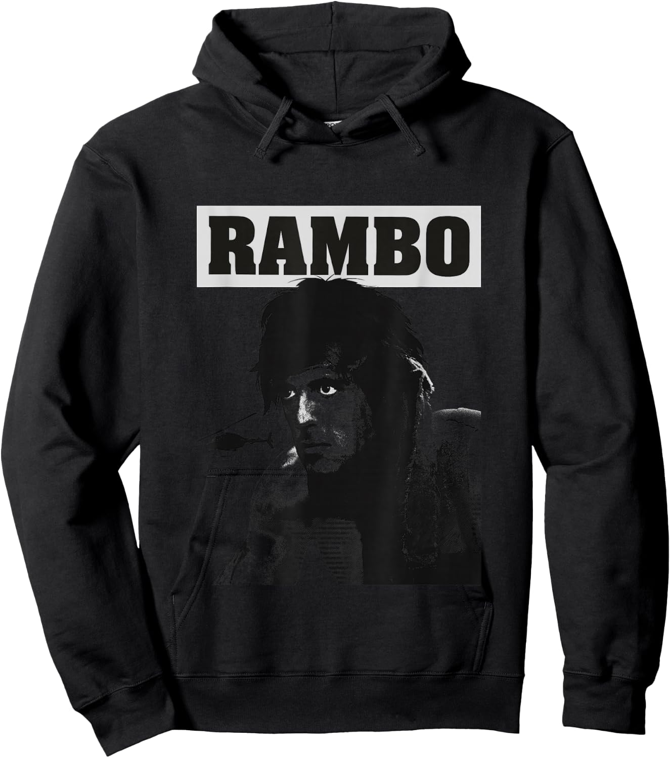 Rambo First Blood Helicopter Poster, Red, S Hoodie - Hoodie | Black