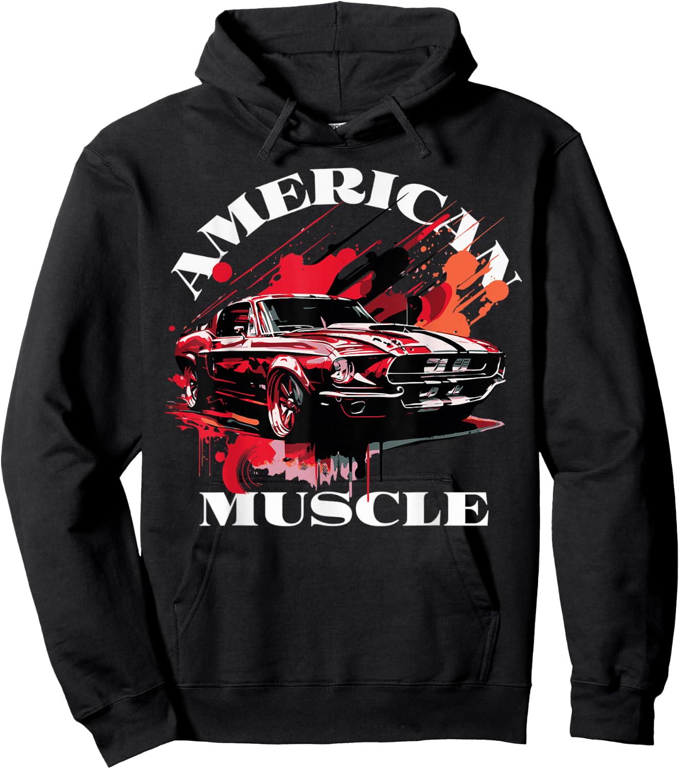 Klassisches amerikanisches Muscle-Car Hoodie - Hoodie | Black