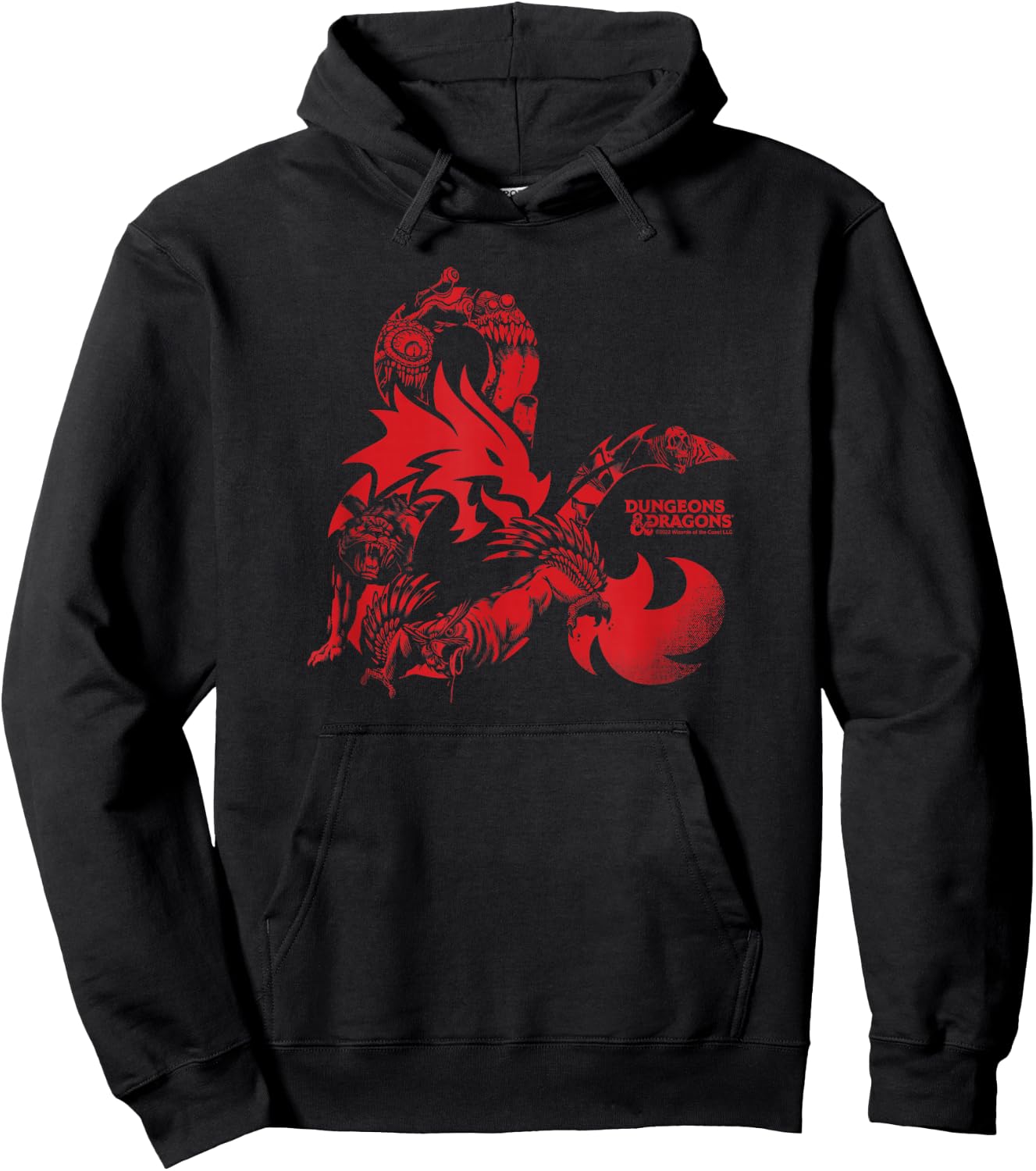 Dungeons & Dragons Monsters Ampersand Logo Fill Hoodie - Hoodie | Black