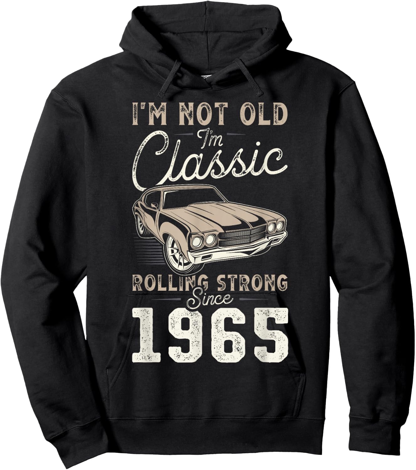Oldtimer Jahrgang 1965 61. Geburtstag Hoodie - Hoodie | Black