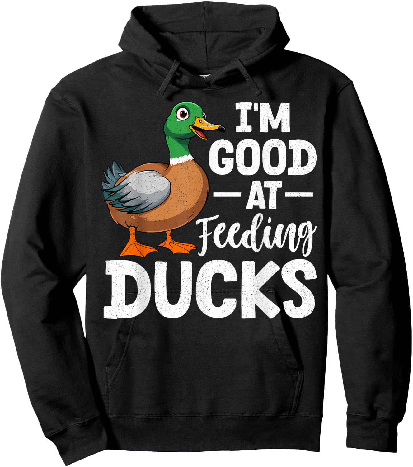 Duck - I'm Good At Feeding Ducks Hoodie - Hoodie | Black