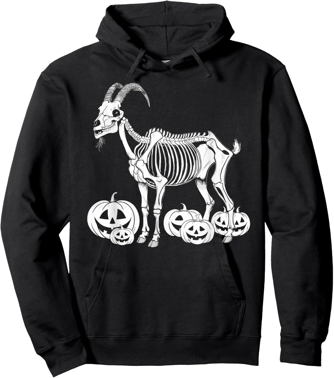 Goat Skeleton Birthday Halloween Kids Hoodie - Hoodie | Black