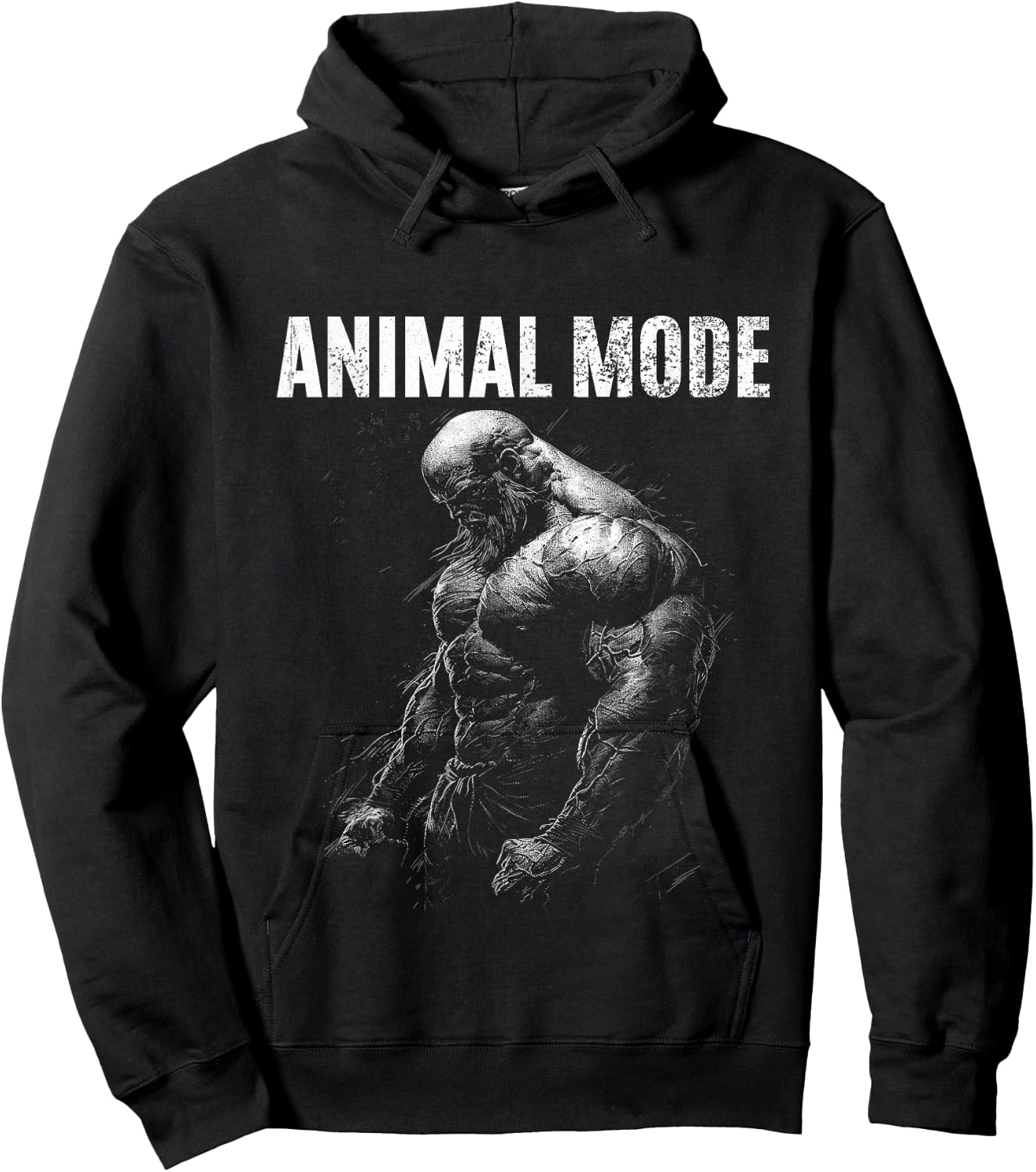 Bodybuilder Spruch Training Animal Mode Hoodie - Hoodie | Black