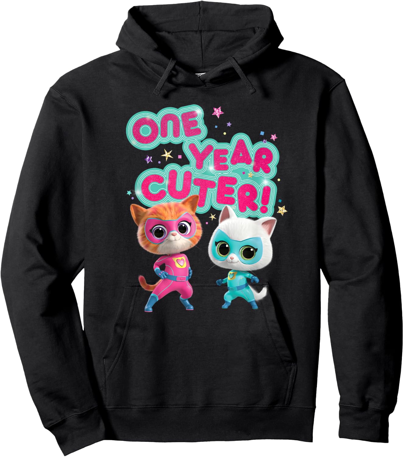 Disney Junior SuperKitties Birthday Kitties One Year Cuter Hoodie - Hoodie | Black
