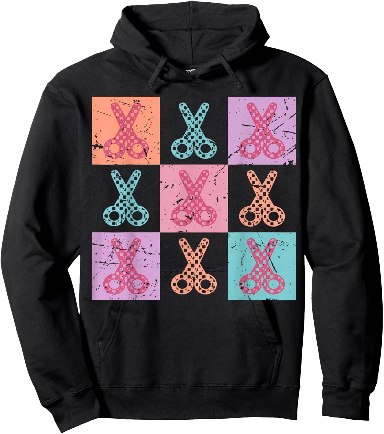 Hairstylist Cosmetology Assistant Scissors Beauty Salon Hoodie - Hoodie | Black