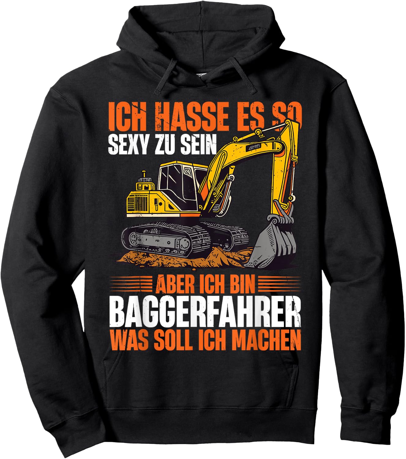 Bagger Bauarbeiter Ich Bin Baggerfahrer Hoodie - Hoodie | Black