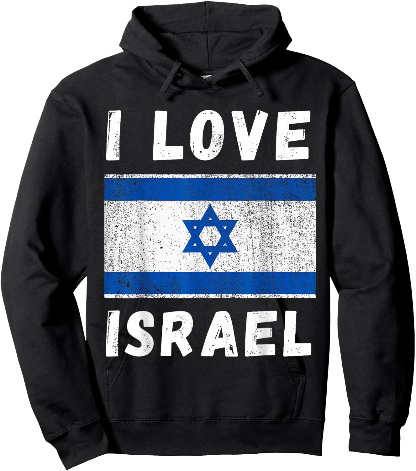 Ich liebe Israel Vintage Israeli Israel Familie Reise Souvenir Hoodie - Hoodie | Black