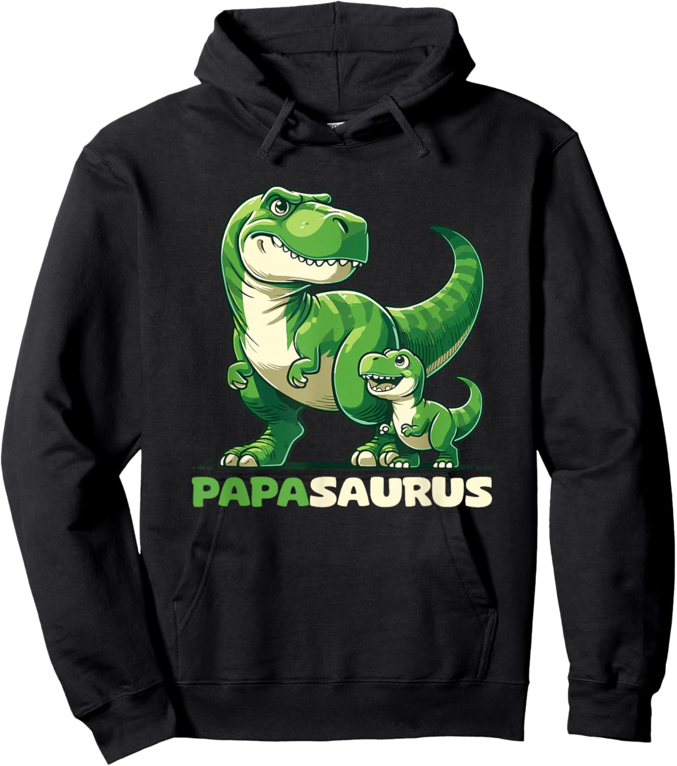 Papasaurus Vatertag Bester Papa T-Rex Papa Hoodie - Hoodie | Black