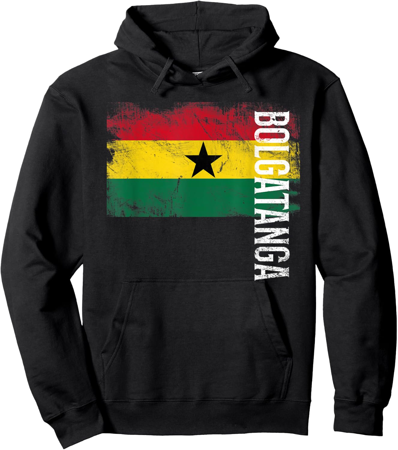 Bolgatanga Ghana Flag Shirt For Ghanaians Men, Women, Kids Hoodie - Hoodie | Black