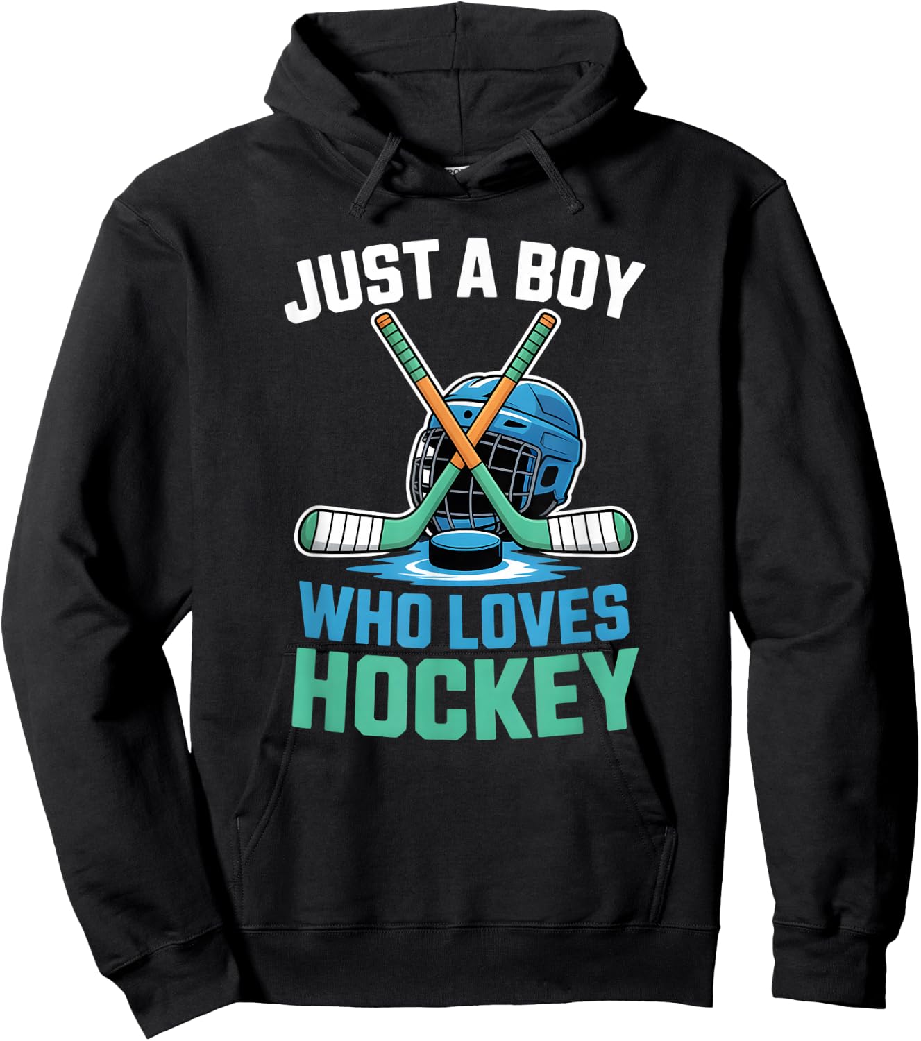 Boys Hockey Hoodie - Hoodie | Black