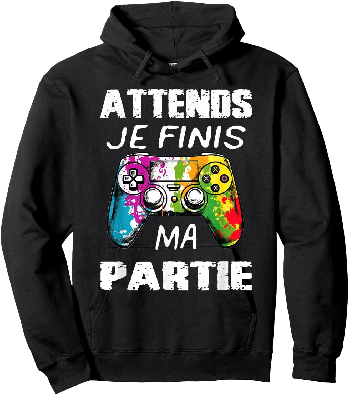 Funny Games Women and Men, Video Game Boys Child, Multicoloured, S, Short Sleeve, V-Neck, 100% Cotton, Imported, Unique Graphic, Gaming, Small Hoodie - Hoodie | Black