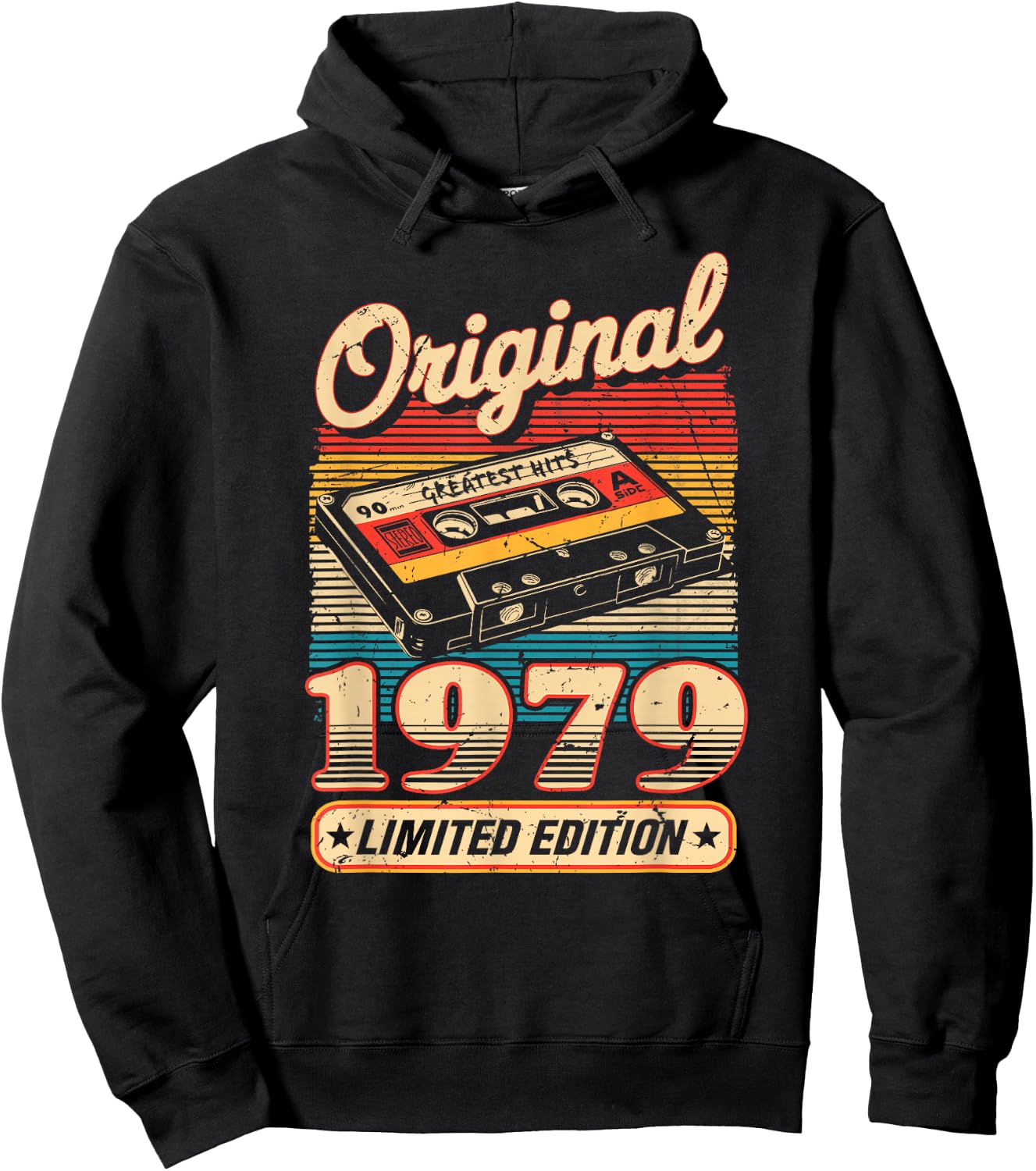 46th Birthday Retro Vintage 1979 Men Women Hoodie - Hoodie | Black
